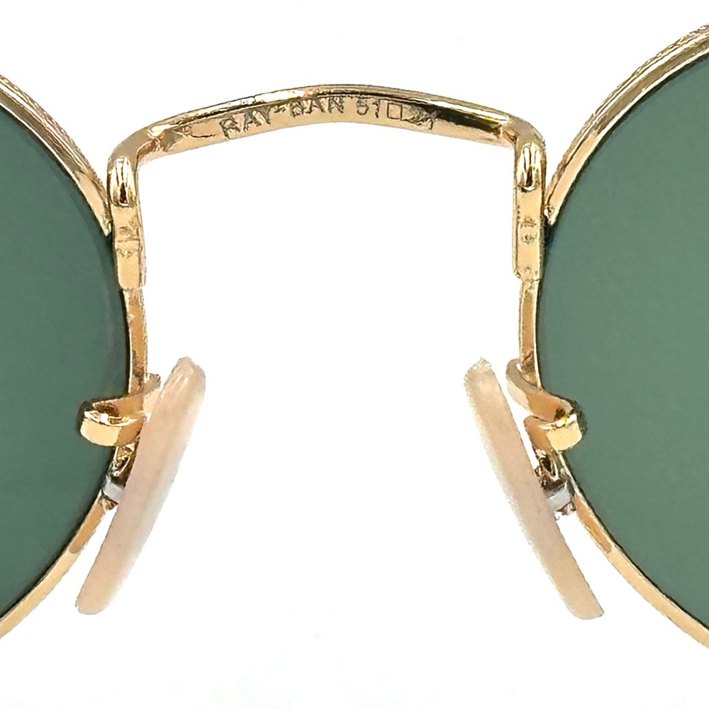 Ray-Ban Oval Women’s Sunglasses RB3547 51mm Arista Gold with Green (G-15) Lens - Picture 7 of 10